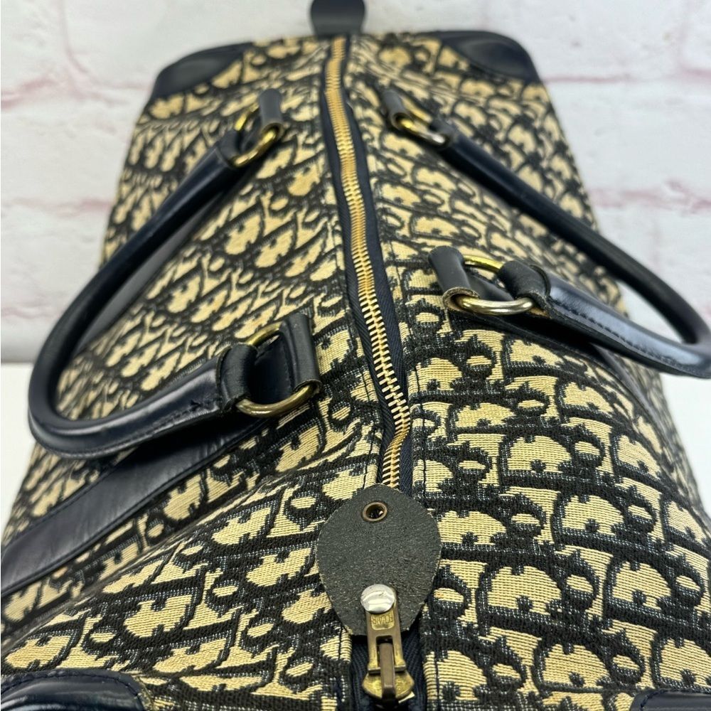 VINTAGE CHRISTIAN DIOR TROTTER BOSTON WEEKENDER BAG - Picture 8 of 14